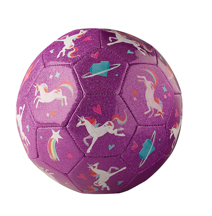 Size 3 Glitter Soccer Ball - Unicorn Galaxy