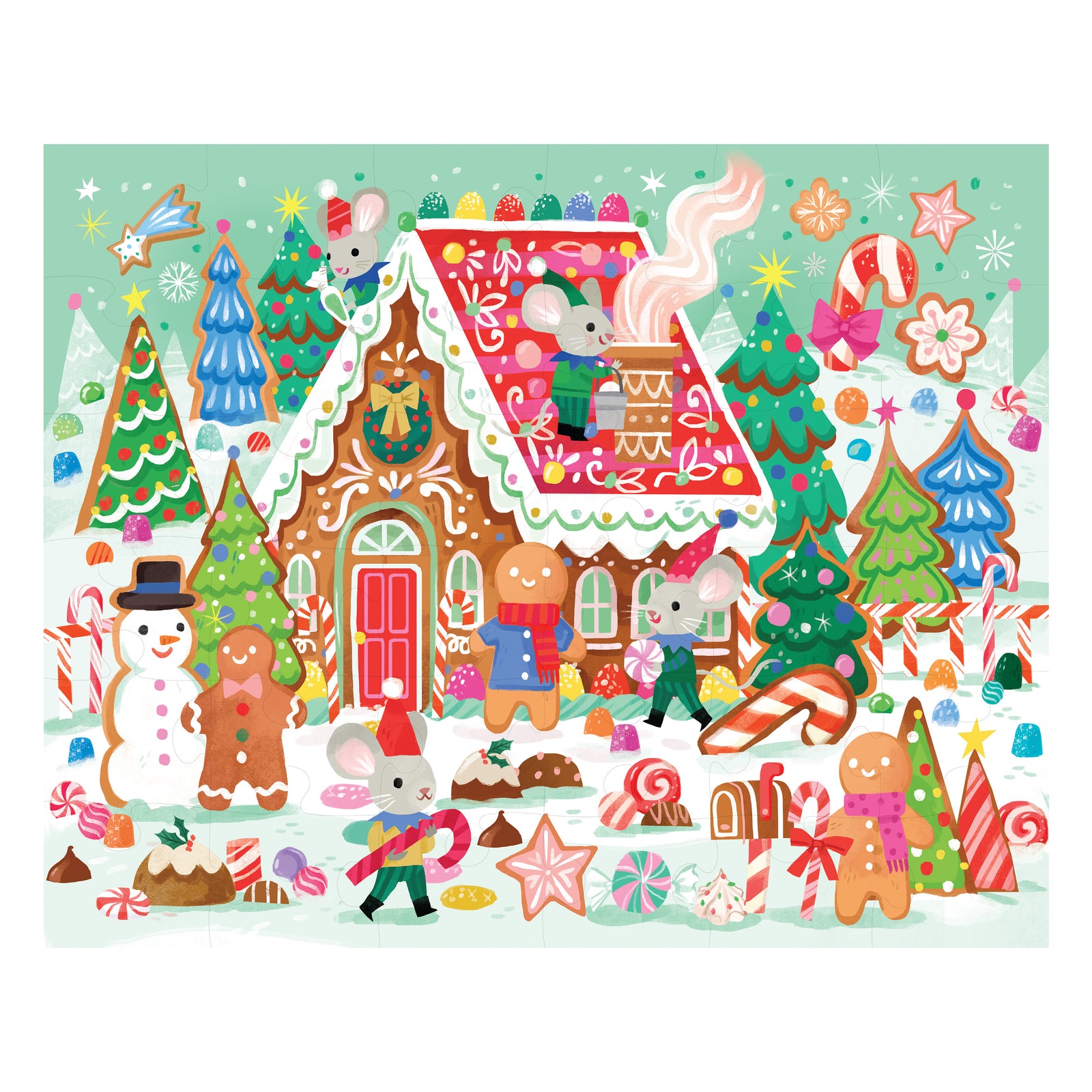 36-Piece Puzzle - Gingerbread House