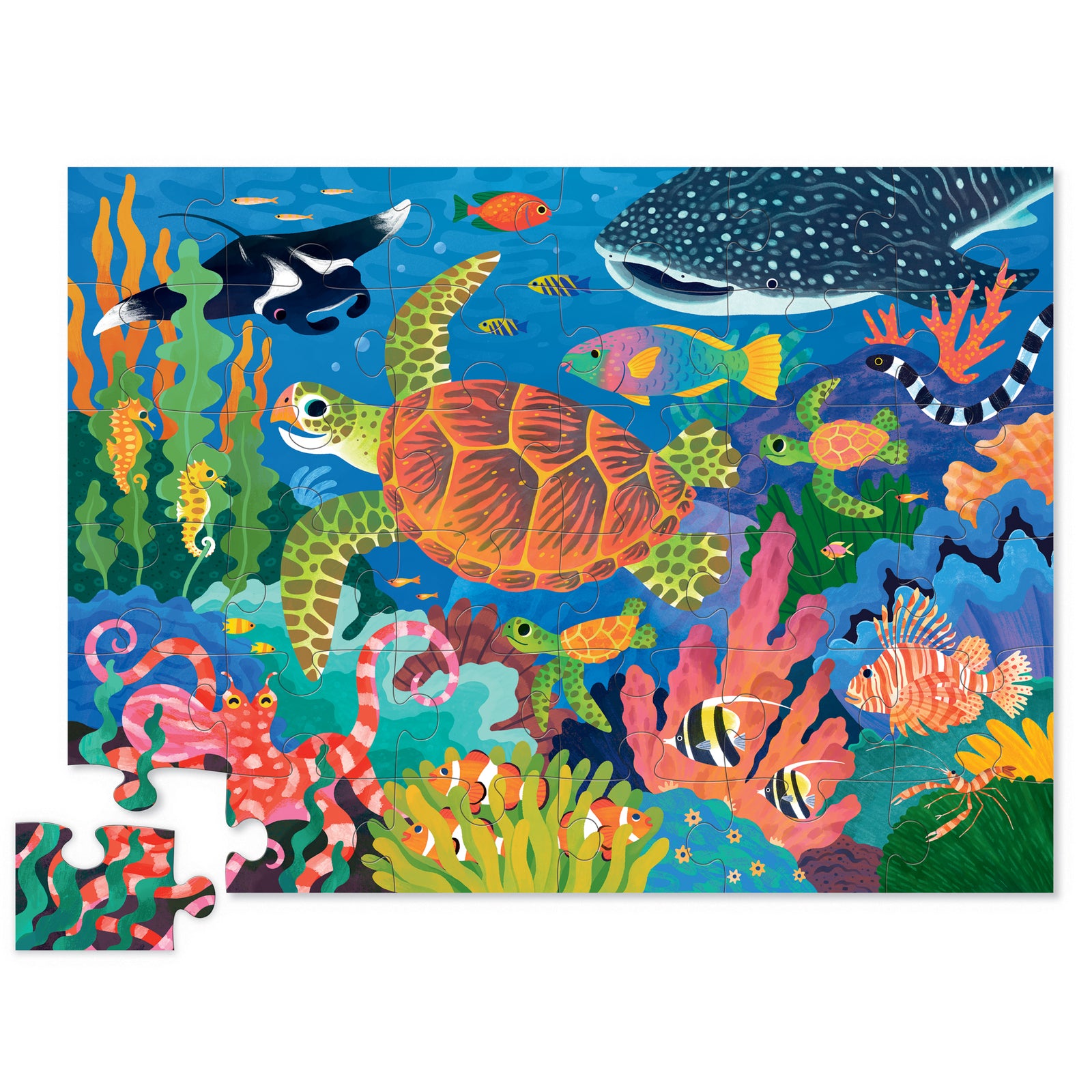 36-Piece Foil Puzzle - Sea Turtle