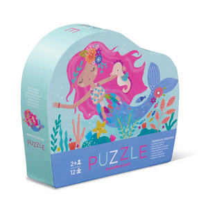 12-Piece Mini Puzzle Bundle - Mermaids + Unicorns