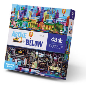 48-Piece Above + Below Puzzle - Big City