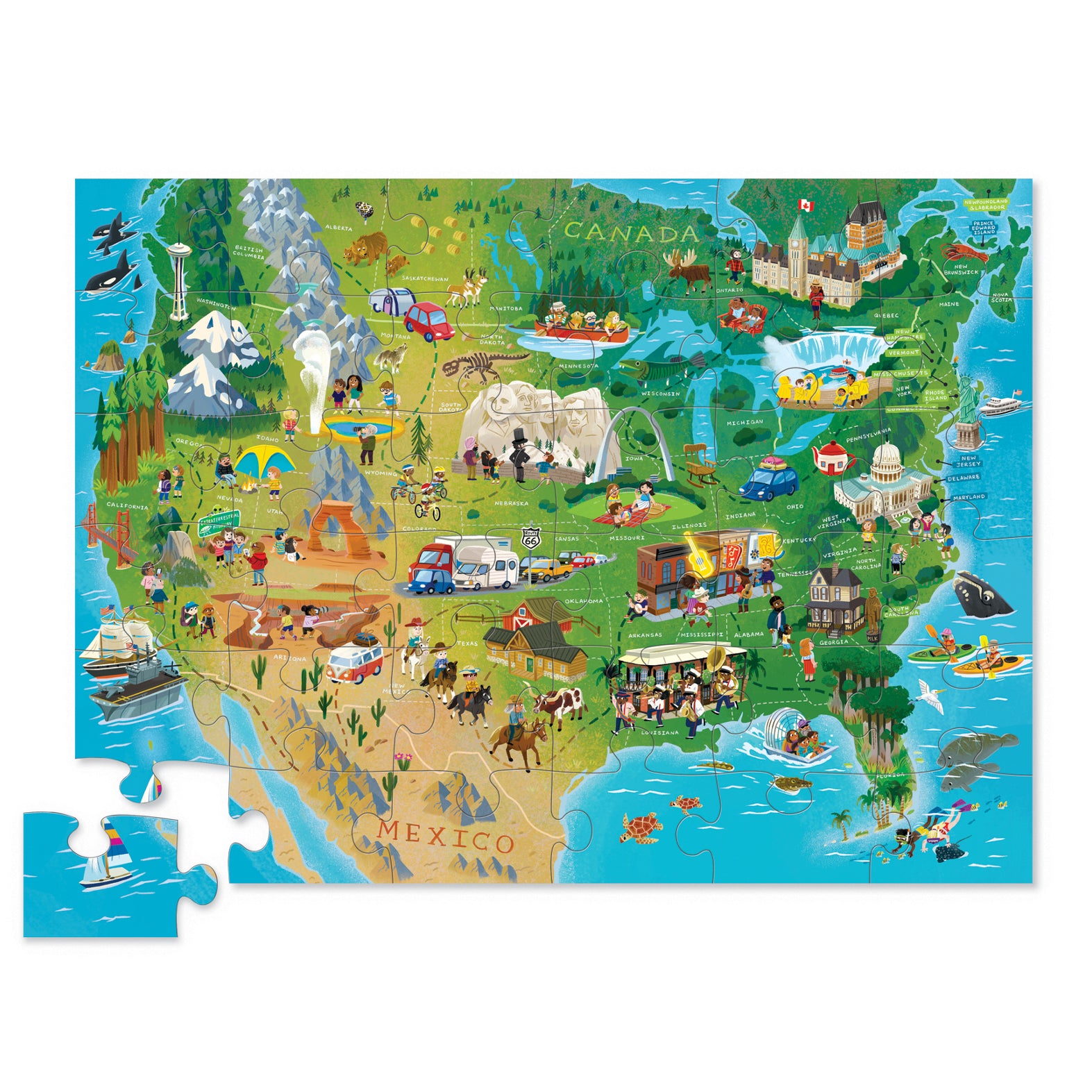 My First Map - Discover America Puzzle