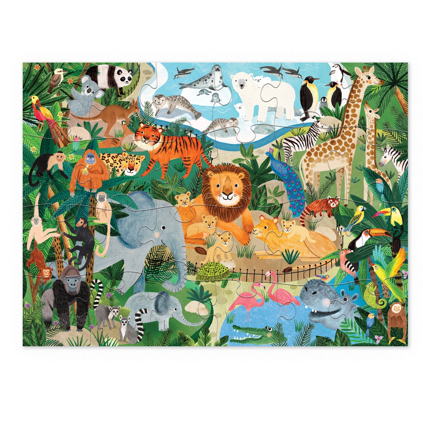 24-Piece Puzzle - Zoo