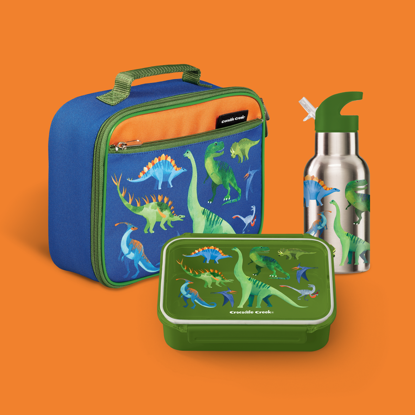 Dinosaur Lunchbox & Water Bottle Set - Top Notch DFW, LLC