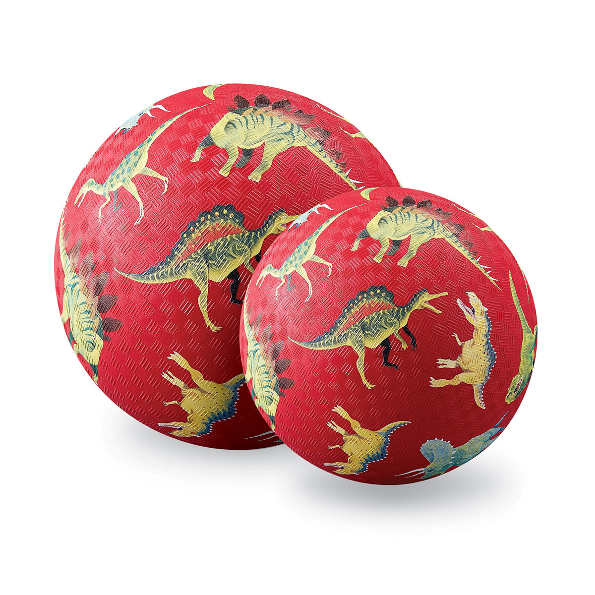 7" Playground Ball - Dinosaurs Red