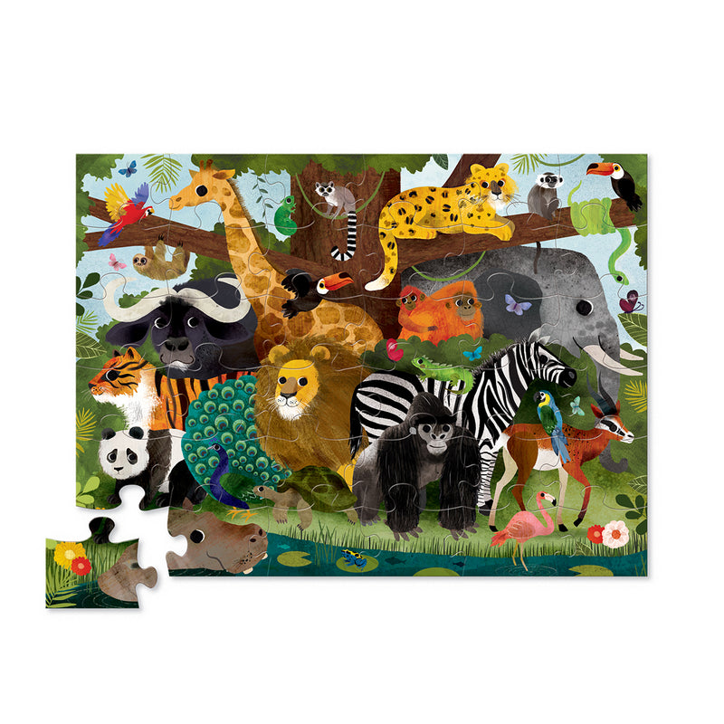 Puzzle enfant 4 ans - Puzzle 36 pièces DJECO, Cocodile Creek