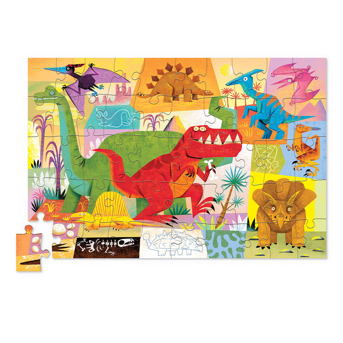 50-Piece Puzzle - Dino World – Crocodile Creek